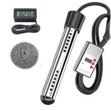 Calentador de piscina de 2500 W con temporizador automático, seguro, ideal para viajes y hogar, con