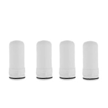 Lot de 4 cartouches filtrantes remplaçables pour robinet de cuisine domestique, filtre à charbon actif
