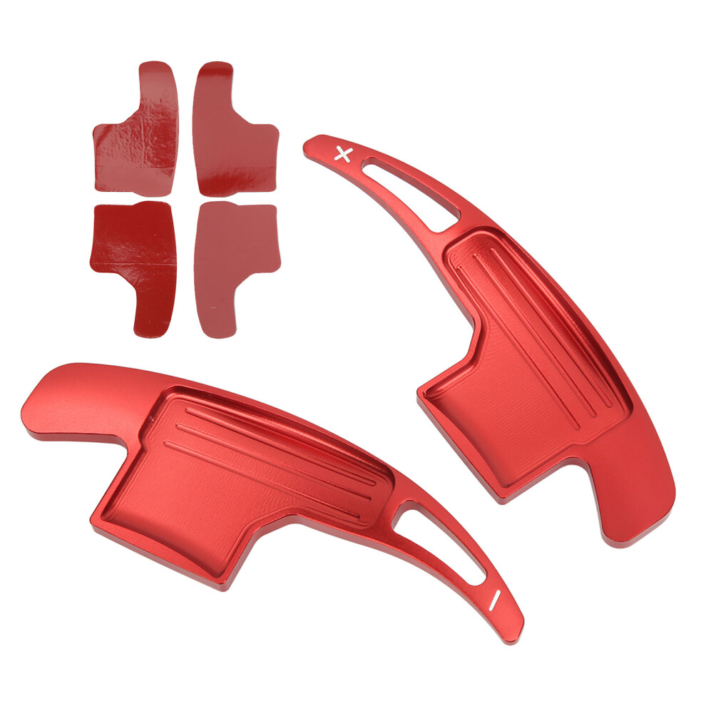 1 Pair Aluminum Alloy Paddle Shifter Extension Replacement For Ford Mustang V6 Ecoboost Gt Shelby 2015Â2022 Red 8021321500323