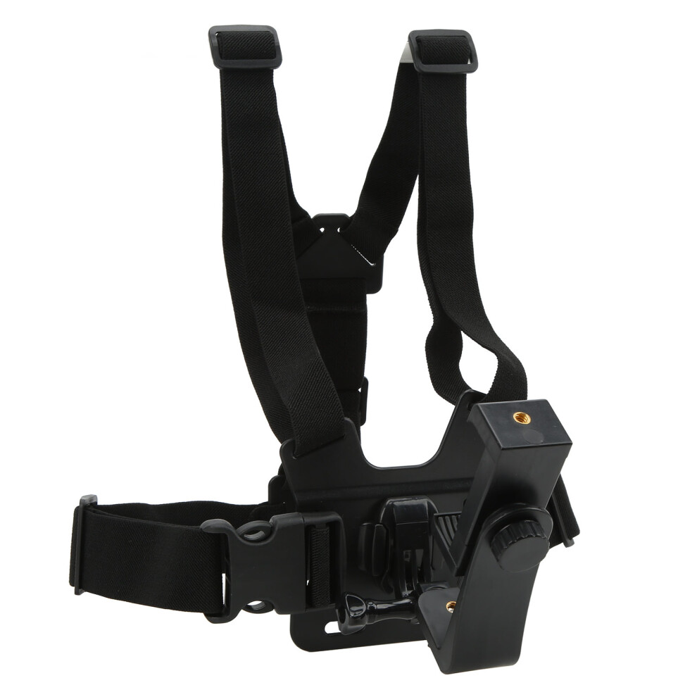 Chest Mount Harness Strap Adjustable Cellphone Chest Harness Strap With Phone Holder For Live Streaming Outdoor Cycling 8281321500512