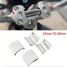 4 st 22 mm 7/8 tum till 28 mm 1-1/8 tum motorcykelstyrefäste Riserklämma konverteringsbricka Distans