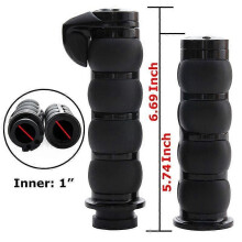 1 "motorrad Chrome Lenker Griffe Griff Passt für Harley Dyna Sportster Cruiser Soft Touch Komfort