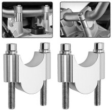 Motorcykel Universal Styre Riser Bar Mount Handle Clamp Universal 28mm 1 1/8" 22mm 7/8" För Honda