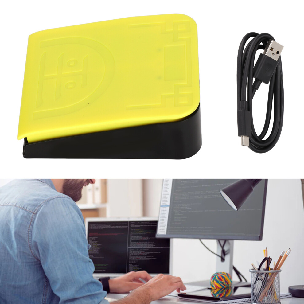 Single Foot Switch Pedal Wireless 2.4G Wired Usb Three Connection Mode High Sensitivity Ergonomic Foot Switch Pedal 9411321501427