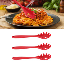3 Stück Silikon-Spaghetti-Löffel, 28.5x6cm, Rot