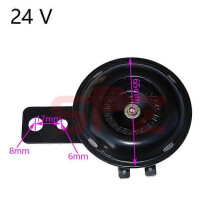 Kit clacson universale per motocicletta elettrica da 24 V, clacson rotondo impermeabile, adatto per