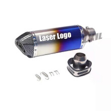 Für MT07 R1 ER6N CBR250R Motorrad Auspuff Modifizierte Schalldämpfer Rohr Roller Pit Bike Dirt Motocross