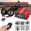 Κόκκινο ηχοσύστημα γενικής χρήσης 12V SD USB MP3 με ηχοσύστημα μ 1