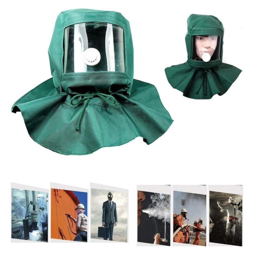 Sand Blasting Hood Cap Canvas Shawl Sandblaster Protective Face Cover Antidust Hood For Spraying Sanding Painting Protection 7651321502112