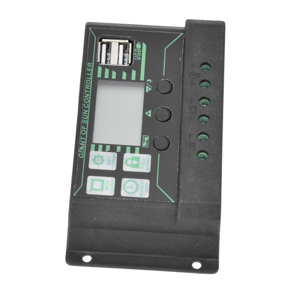 Solar Charge Discharge Controller Adjustable Lcd Display Pwm Dual Usb Photovoltaic Mppt Solar Panel Regulator 30A 9471321502244