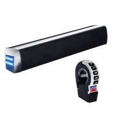 Vedenpitävä Bluetooth-yhteensopiva moottoripyörän stereokaiuttimet ohjaustankoon kiinnitettävä MP3 Play