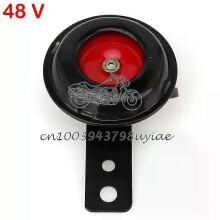 Universal 12V 24V 36V 48V 60V Elektrische Motorrad Horn Kit Wasserdichte Runde Lautsprecher für Roller