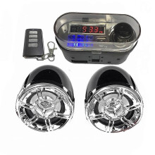 Sistema de audio con altavoces Bluetooth compatible con motocicletas con micrófono HY-007, radio TF