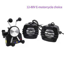 Soporte para teléfono de motocicleta con altavoz Bluetooth, resistente al agua, con carga USB y audio