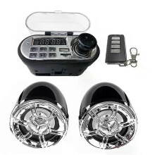 Sistema de sonido para motocicleta, altavoz estéreo, resistente al agua, para moto, scooter, radio FM,