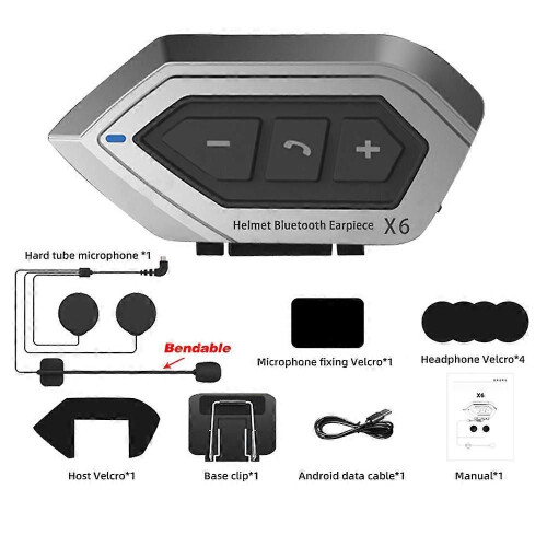 Ακουστικά Bluetooth 5.0 για μοτοσικλέτα, ασύρματο τηλέφωνο ha