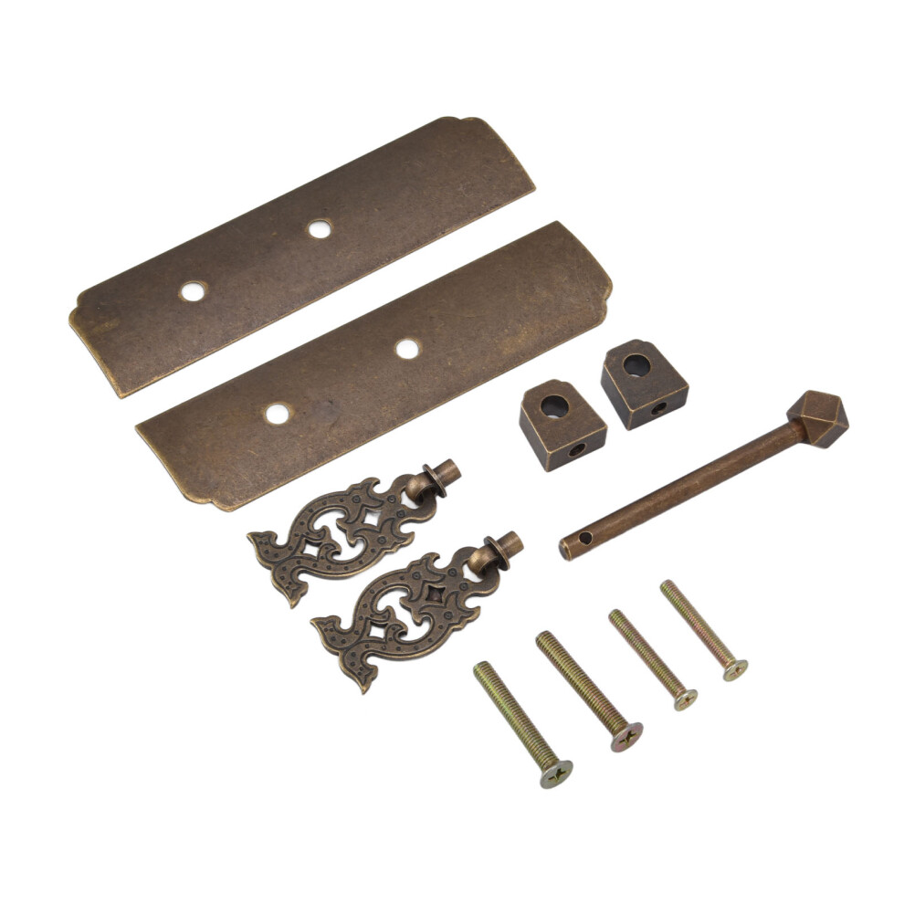 Chinese Antique Brass Handle Retro Exquisite Easy Installation Oriental Cabinet Handles For Cabinets Wardrobes Bronze Color 5011321503397