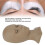 Wimpernmodellkopf Braun Silikon 28x14x10cm 3