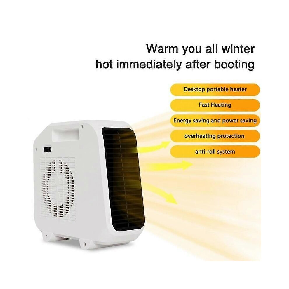 Mini radiateur électrique portable de bureau, chauffage instantané, silencieux, pour la maison ~ 1688