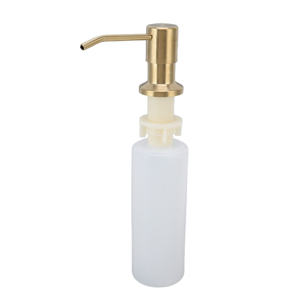 300Ml Kitchen Sink Soap Dispenser Stainless Steel 360 Rotation Multifunctional Soap Dispenser For Kitchen Gold 4291321503936