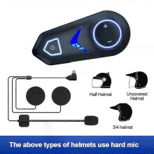 Motorcykelhjälm Bluetooth-headset IP67 Vattentäta trådlösa hörlurar Trådlösa samtal för röst