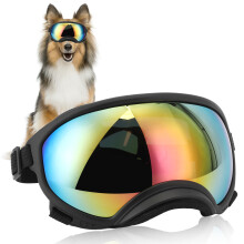 Occhiali per cani anti-UV alta resistenza agli urti regolabili elastici cane di grande taglia