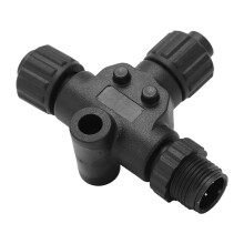 for NMEA 2000 T Connector 3 Port 5Pin M12 Thread IP67 Waterproof for Garmin Networks