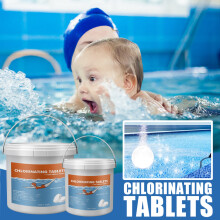 Chlortabletten für Pools 1lb 1in Weiß/Gelb