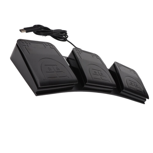 USB Foot Pedal Triple Keys MIDI Controller Mechanical Switch Programmable Computer Keyboard for Playing Games 2
