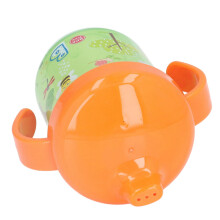 Tazza sippy per neonati con beccuccio, motivo cartone animato, 260 ml, verde