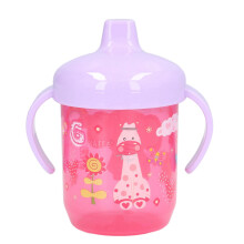 Tazza con beccuccio per neonati rosa rossa 260ml PP Motivo cartoni animati