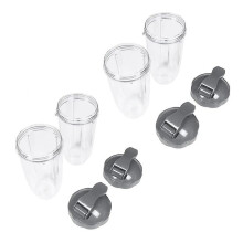 Bicchieri di ricambio da 32 once con coperchio Flip Top To Go per frullatori Nutribullet 600W e Pro
