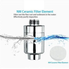Purificateur d'eau AD-Filtre de douche de bain Salle de bain Tête de cuisine Robinet en ligne Adoucisseur