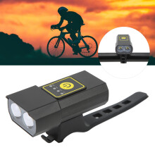 Luz delantera para bicicleta 3600 mAh 200 lm USB recargable
