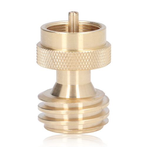 Propanflaschenadapter Messing kleines Nachfüllventil 1