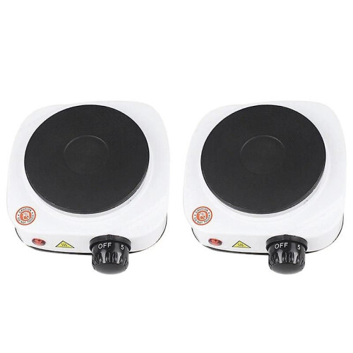 Mini estufa eléctrica AD-2X de 500 W, práctica estufa de encimera, con placa calefactora sólida, enchufe