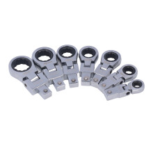 8Pcs Ratchet Wrench 180 Flex Head Alloy Steel Tool Set Kit for Tubing Maintenance