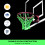 Nightlight Glow Net 12 anelli nylon 45x32cm giallo 4