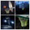 Nightlight Glow Net 12 anelli nylon 45x32cm giallo 7