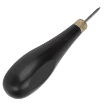 Rhombus Awl 5mm/6mm Professional Mahogany Handle Sandalwood Leather Diamond Awl Hand Made Sewing Leather Tools