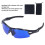 Gafas negras 9002F buscapelotas con protección UV 12