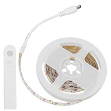 Tira LED con sensor de movimiento de 2,2 yd, 60 LEDs/m, blanco cálido