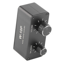 Sound Amplifier Noise Reduction 3.5mm AUX RCA Jack Music Controller Stereo Volume Adjuster for Headphone Speaker