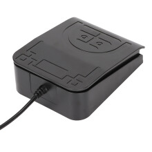 Interruttore a pedale USB in ABS, cablato, 2 m, meccanico