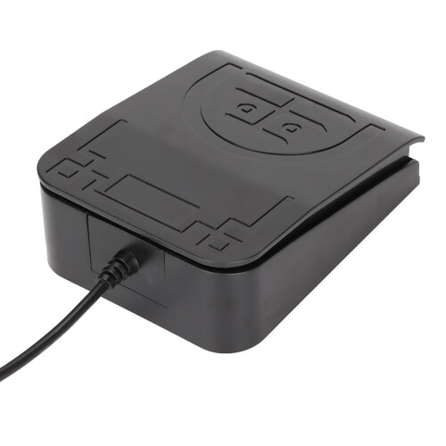 Interruttore a pedale USB in ABS, cablato, 2 m, meccanico