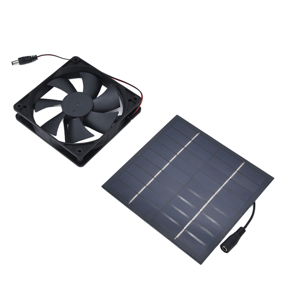 Solar Powered Exhaust Fan 10W Single Fan Waterproof Solar Panel Fan Kit For Chicken Coops Greenhouses 8701321511641