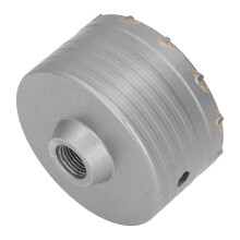 Tazza da trapano a percussione elettrica cava da 110 mm (4,3 in), argento