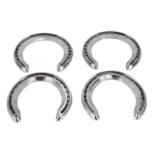 4 piezas de herraduras de aleación de aluminio Nº 5 348-391 g plateado