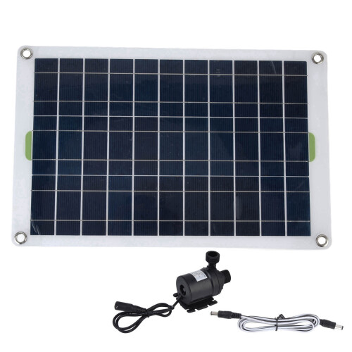 Kit de bomba de agua solar 800 L/h 12 V - Panel de 42x27cm 1