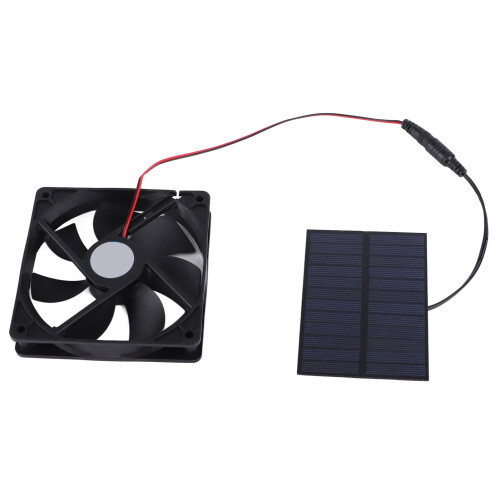 Grünes 3W Solarpanel-Lüfter-Kit 11x8cm 12x12cm 1